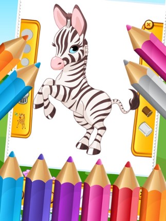 My Zoo Animal Friends Draw Coloring Book World for Kids screenshot