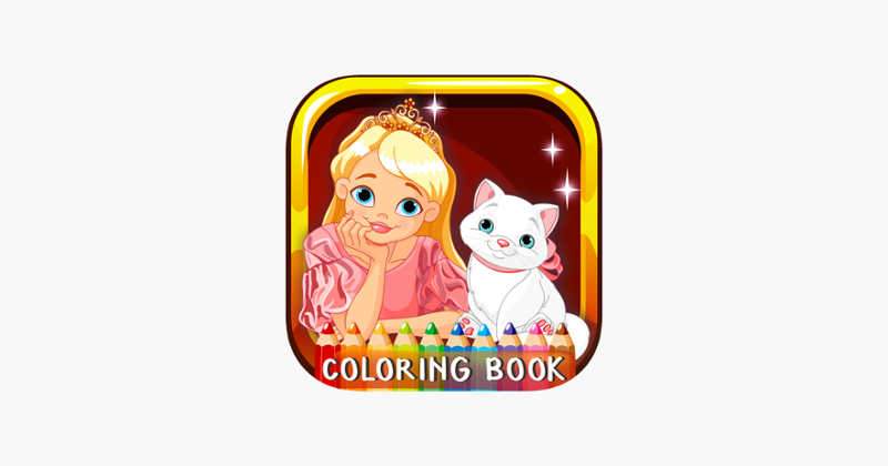 Princess Coloring Book For Girls: Free Games For Kids And Toddlers! Image