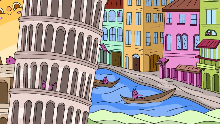 100 Cats Lost in Italy Find & Color screenshot