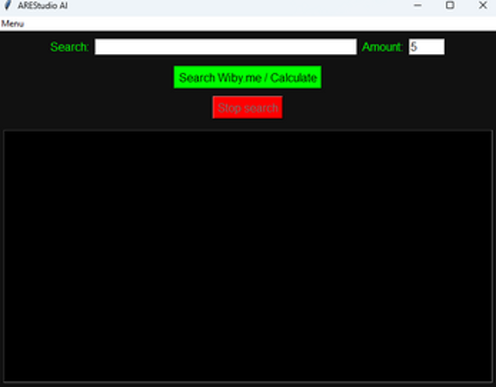 AREStudio AI Search with Wiby.me & Calculate Image