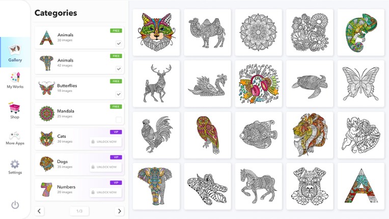 Coloring Book for Adults screenshot