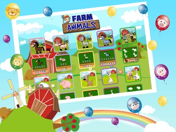 Farm Animal Puzzles - Educational Preschool Learning Games for Kids &amp; Toddlers Free screenshot