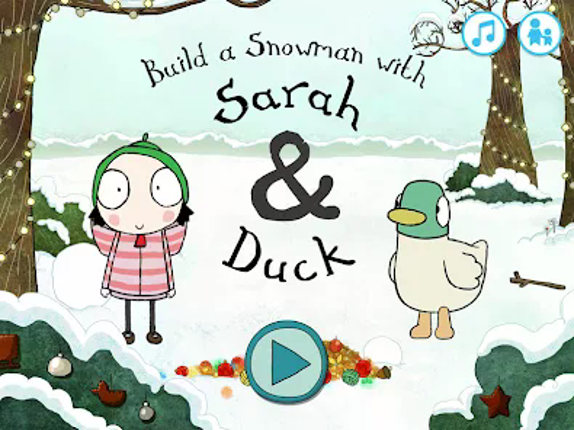 Sarah & Duck: Build a Snowman screenshot
