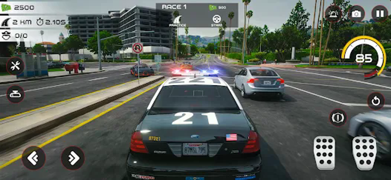 Highway Police Chase Car Games screenshot