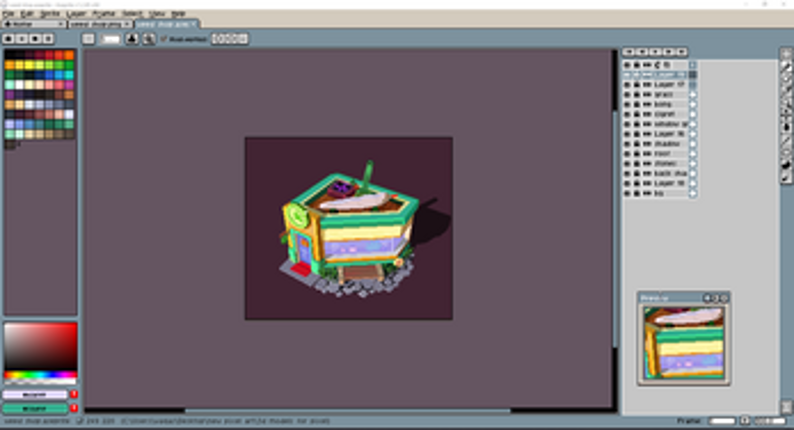 weed pharma 2D isometric Pixel art Image