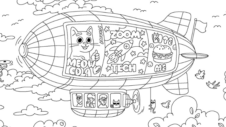 100 Cats Lost In World Find & Color screenshot