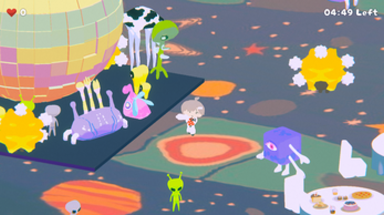 Alien Pals Shaking Hands Image