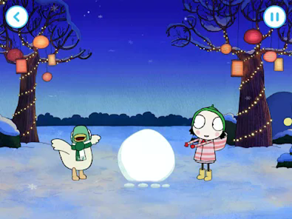 Sarah & Duck: Build a Snowman screenshot