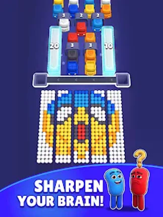 Color Bus Fill: Traffic Puzzle Image