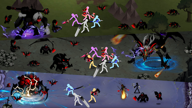 Stickman Dungeon: Idle RPG War Image