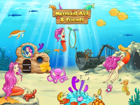 Mermaid Ava and Friends - Ocean Princess Hair Care, Make Up Salon, Dress Up and Underwater Adventures screenshot