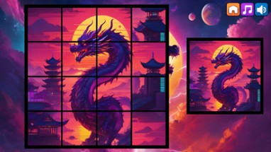 OG Puzzlers: Synthwave Dragons Image