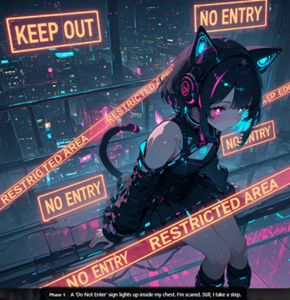 PrismCat Memory — Visual Interactive Poem Image