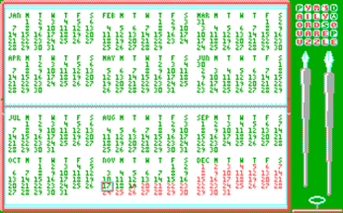 Pym's Daily Word Square Puzzle Image
