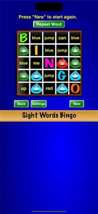 Sight Words Bingo Image