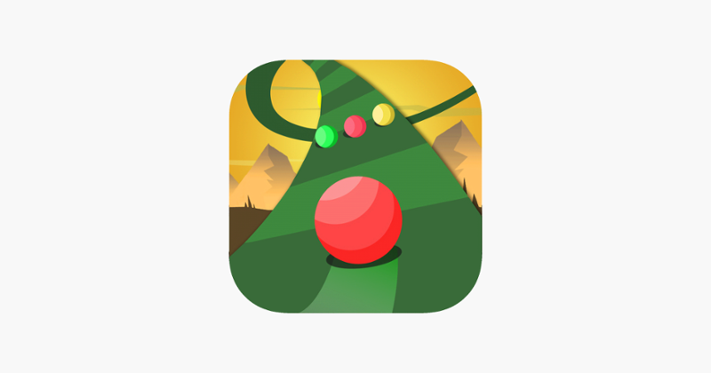 Ball Race on Color Road Image