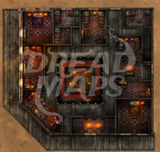 Dread Hills Saloon TTRPG Battlemap Image