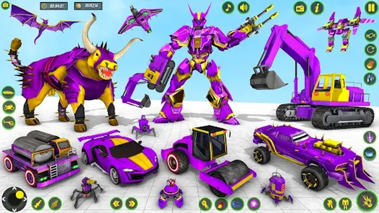 Bull Robot Car Game:Robot Game screenshot