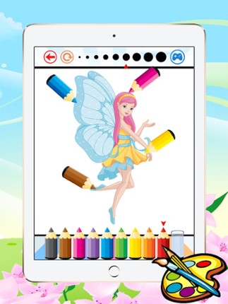 Princess &amp; Fairy Coloring Book - All In 1 Drawing, Paint And Color Games HD For Good Kid Image