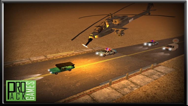 Reckless Enemy Helicopter Getaway - Dodge Apache attack in highway traffic screenshot
