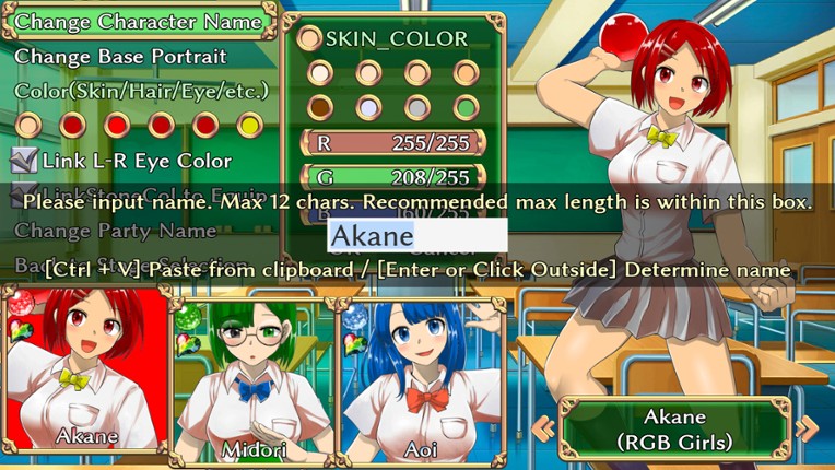 Students of Light Bonds: Typing RPG with Character Creation screenshot