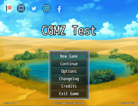 [CGMZ] Title Command Window for RPG Maker MZ Image