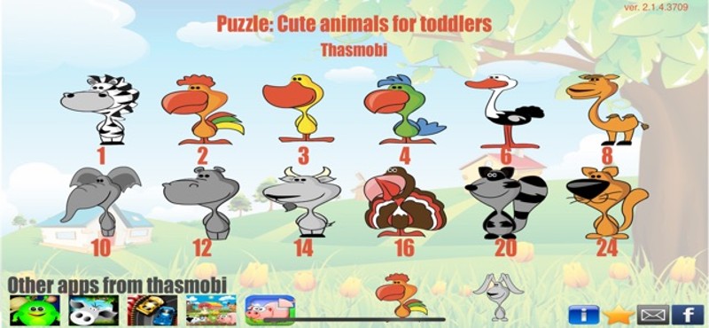 Cute animals for toddlers screenshot