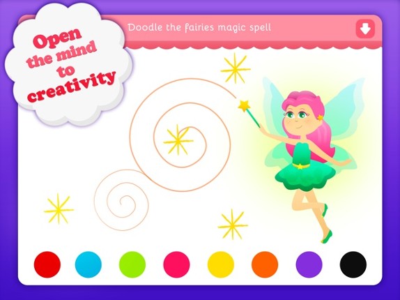Doodle Fun for Girls - Draw & Play with Princesses Fairies and Mermaids screenshot