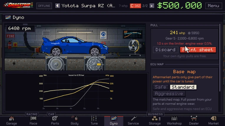 Dragstrip Online screenshot