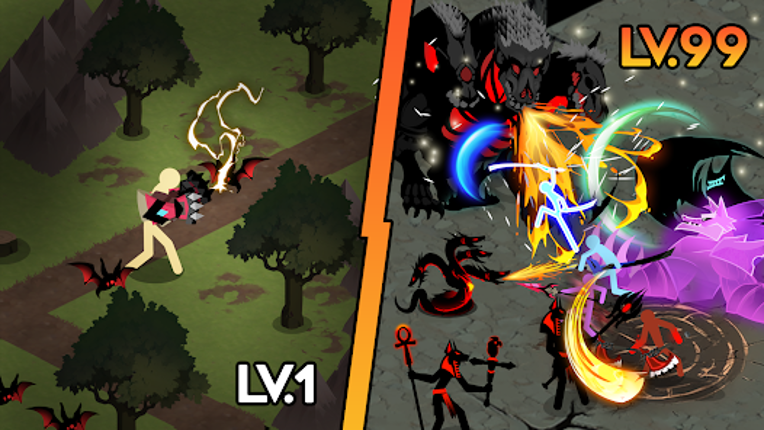 Stickman Dungeon: Idle RPG War screenshot