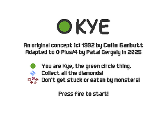 Kye for Commodore Plus/4 Image