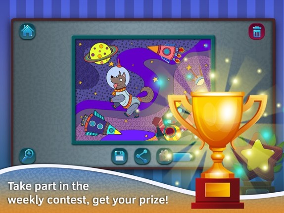 Live coloring book app screenshot