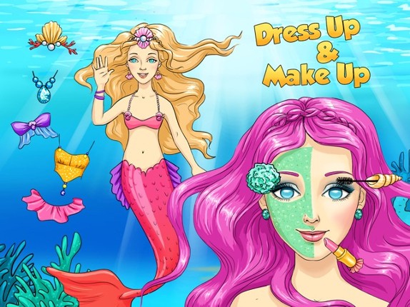 Mermaid Ava and Friends - Ocean Princess Hair Care, Make Up Salon, Dress Up and Underwater Adventures screenshot