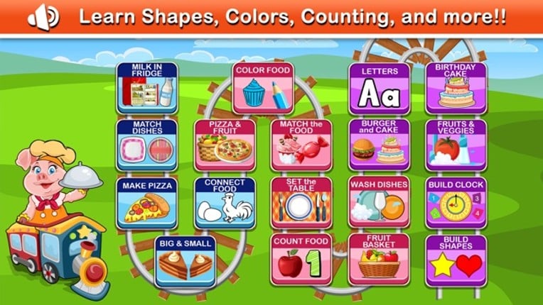 Preschool Zoo Educational Learning &amp; Puzzle Games for Kids! screenshot