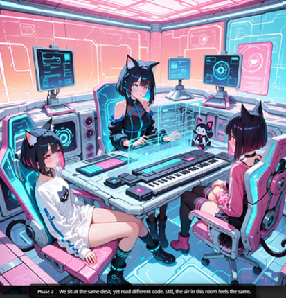 PrismCat Memory — Visual Interactive Poem screenshot