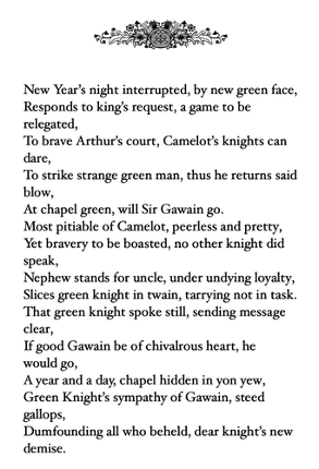 Sir Gawain and his Green Knights Image