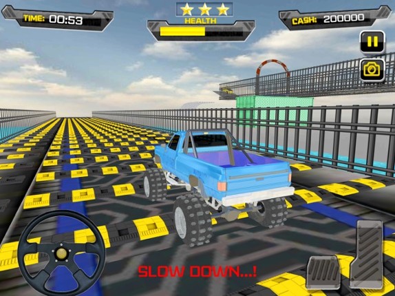 Speed Bump &amp; Car Crash 3D Image