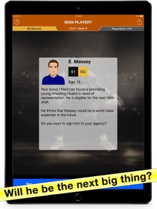 Basketball Agent: Manager Sim Image