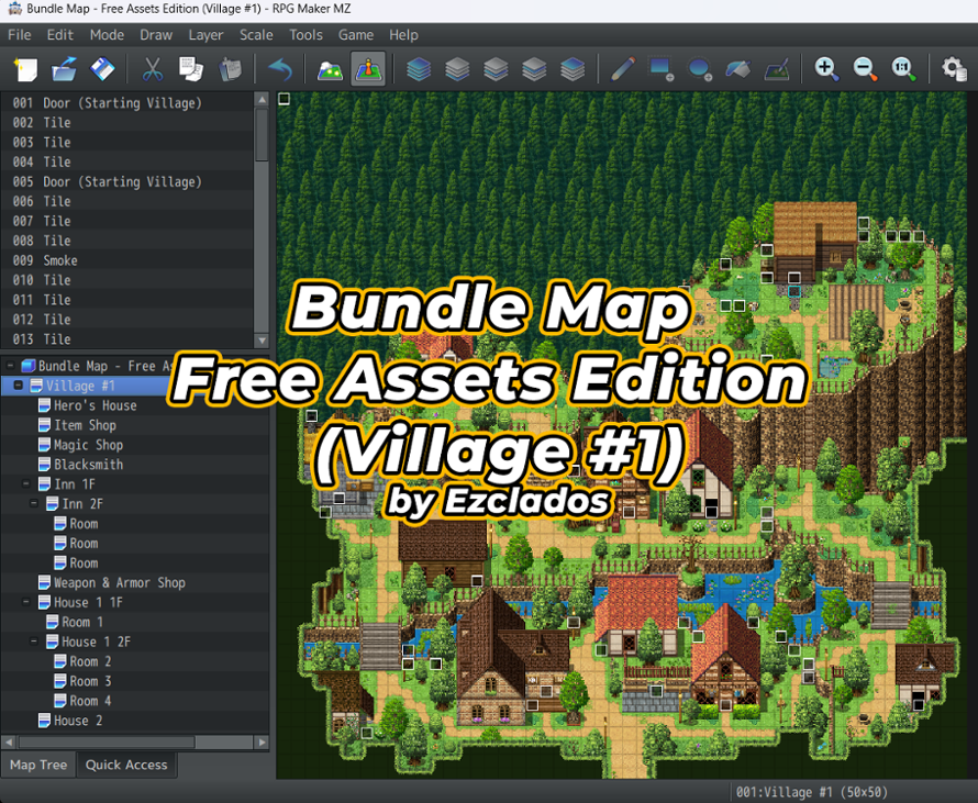 Games like Bundle Map Pack - Free Assets Edition (Village #1) RPG Maker MZ