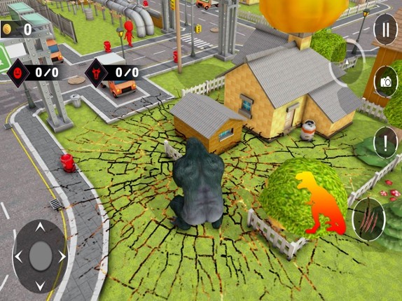 Dino vs Gorilla City Rampage Image
