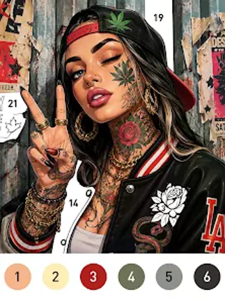 Rebel Color Paint By Number screenshot