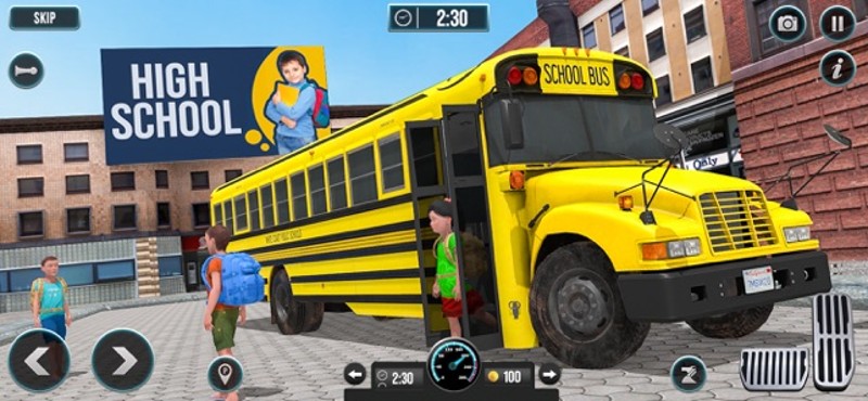 High School Bus Driving 2023 screenshot