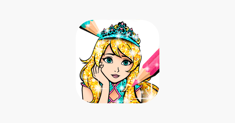 Princess Coloring Book Sparkle Image