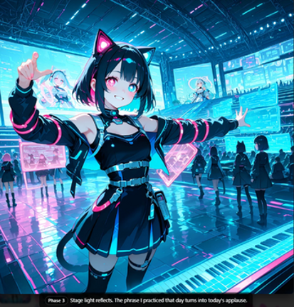 PrismCat Memory — Visual Interactive Poem screenshot