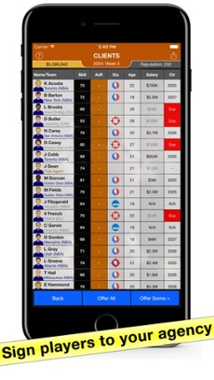 Basketball Agent: Manager Sim Image