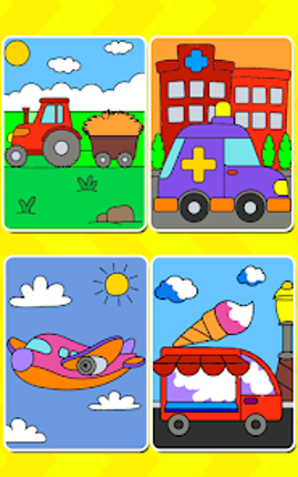 Cars Coloring Book Kids Game screenshot