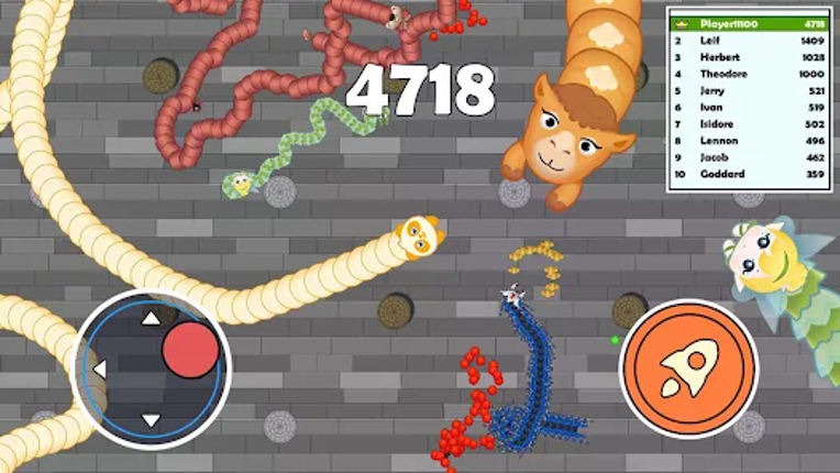 Sneak Snake-Slither Worm Game Image