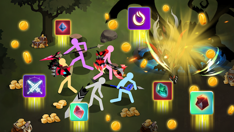 Stickman Dungeon: Idle RPG War screenshot