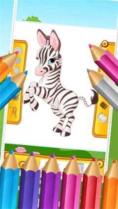 My Zoo Animal Friends Draw Coloring Book World for Kids screenshot