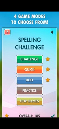 Spelling Challenge Game screenshot